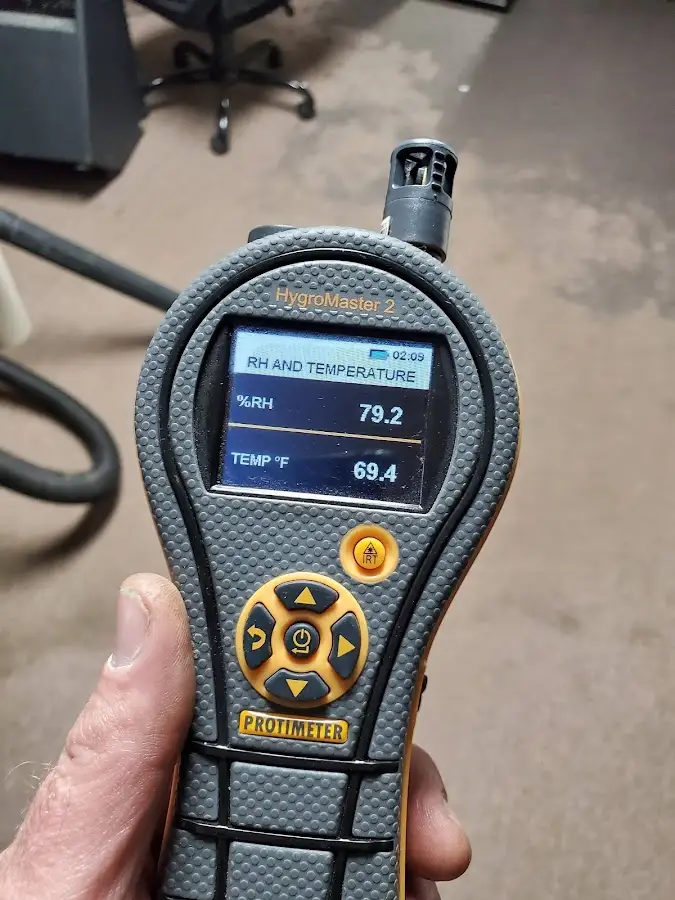 Moisture meter humidity assessment for Mold Remediation & Removal in Scott
